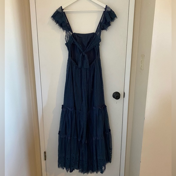 Azazie Bora Bora Bridesmaid Dress Navy Blue - Picture 2 of 2